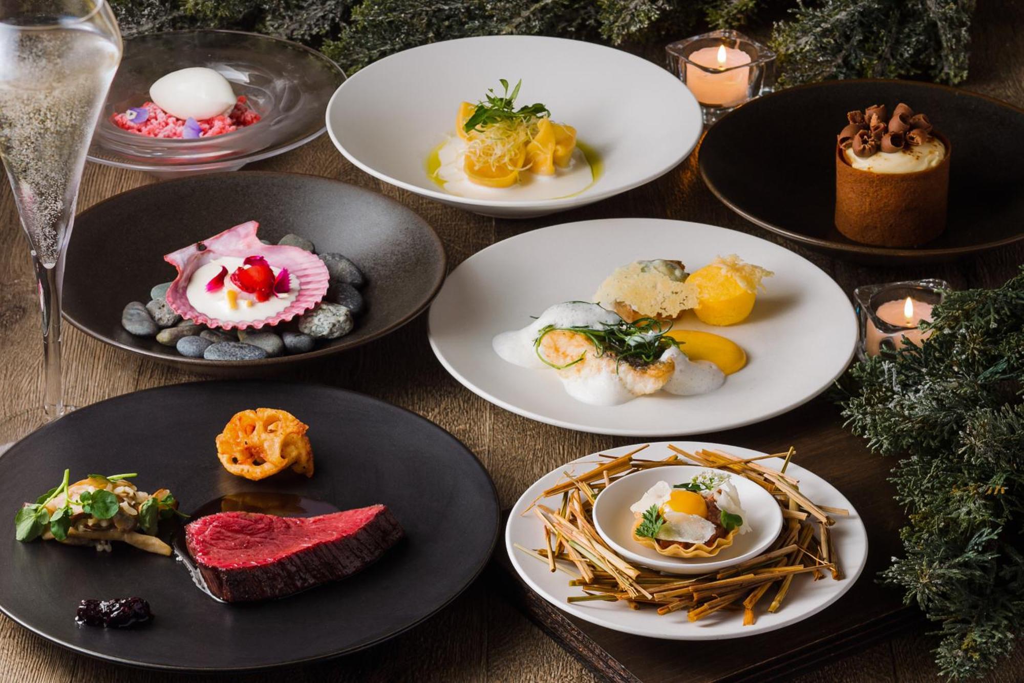 פוקואוקה Miyako Hotel Hakata מראה חיצוני תמונה A selection of dishes from the restaurant