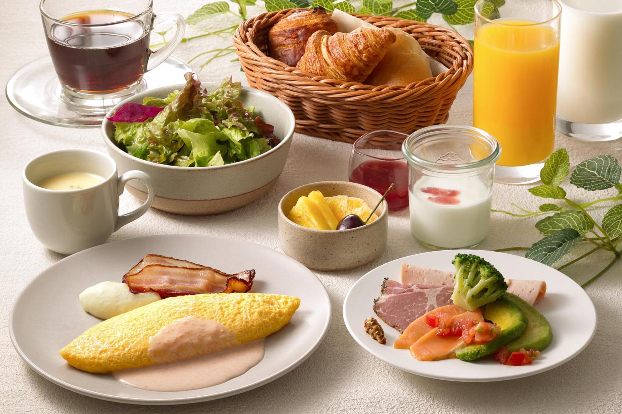 פוקואוקה Miyako Hotel Hakata מראה חיצוני תמונה A Japanese breakfast